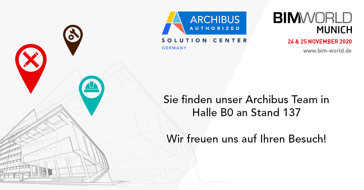 Banner BIM World 2020 mit Archibus